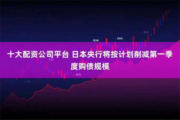十大配资公司平台 日本央行将按计划削减第一季度购债规模